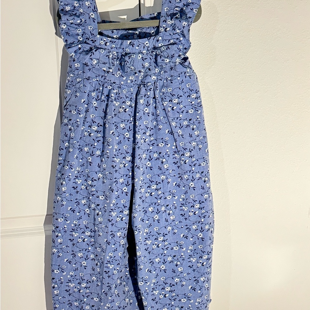 Janie and Jack Blue Floral One Piece